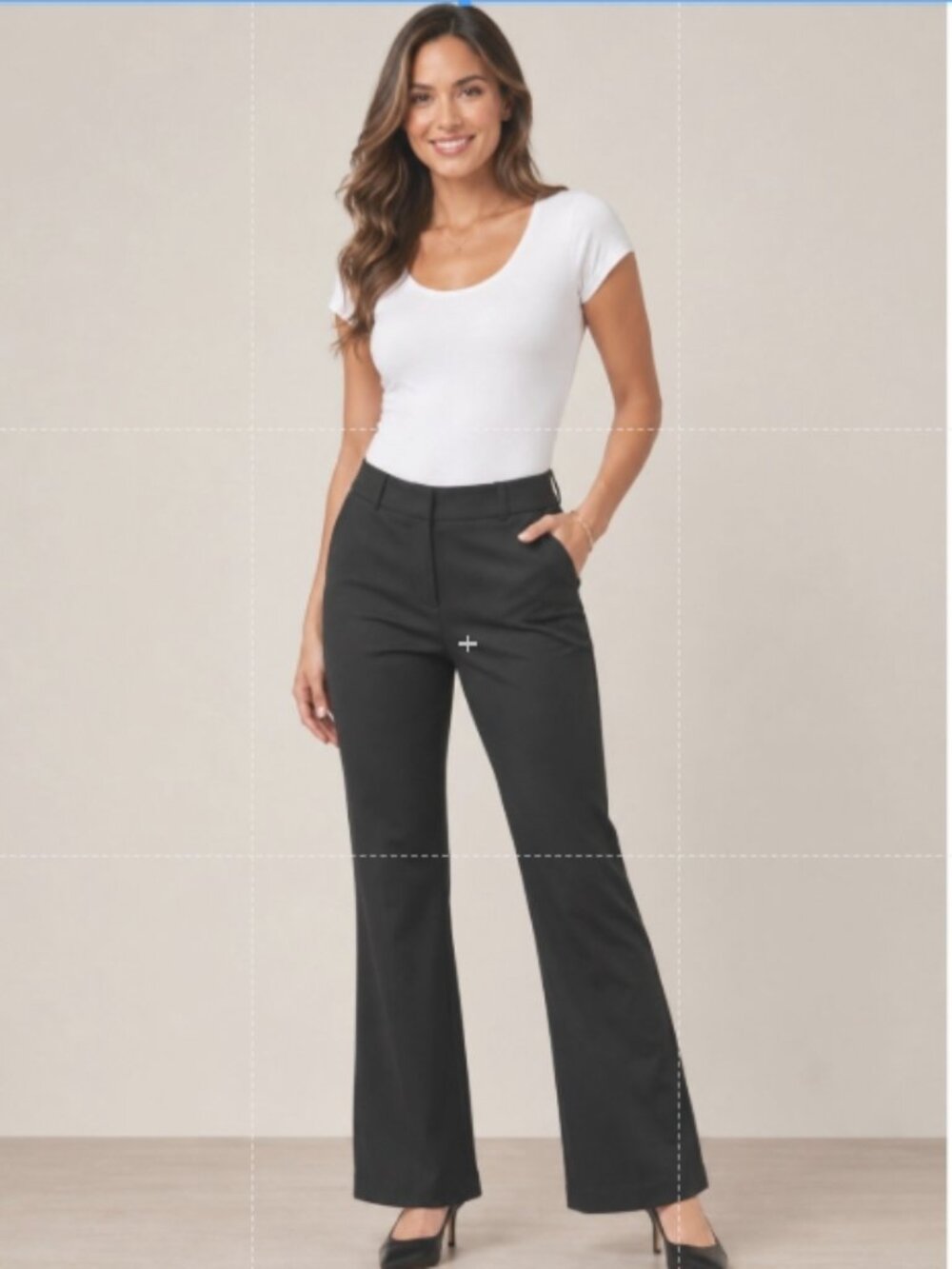 C22 Style & CO Black Slim Leg Women's Dress Pants, Size 14, NWT